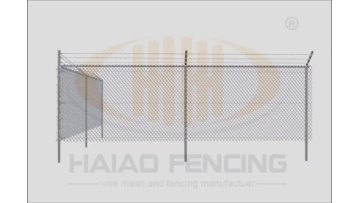 Wholesale galvanized and PVC coated 6 foot cyclone wire mesh machine making chain link fence1
