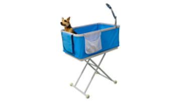 Portable Adjustable Height Foldable PVC Pet Tub for Outdoor and Home Use1