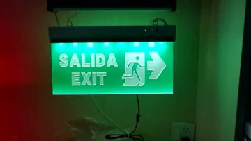 LED exit sign light