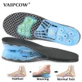 VAIPCOW EVA Spring silicone orthopedic arch support Insoles inserts flat feet orthotic shoes sole Plantar Fasciitis,foot care