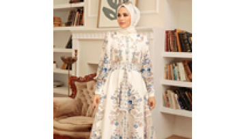 Muslim Clothing Islamic Women Floral Abaya Long Dress Middle East Arab Court Style Dresses Women Lady Elegant1