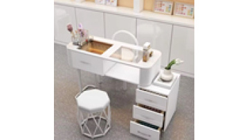 New models wholesale Free sample Modern style tempering glass wireless charge furniture Beauty salon Manicure Nail table1