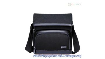 Fingerprint Lock Flap Crossbody Bag