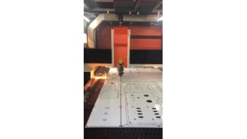 Laser cutting with film 