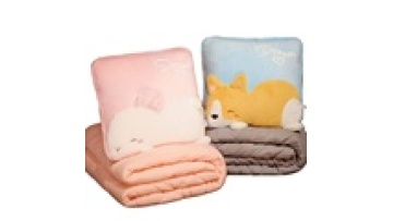 Panda Rabbit Dog 2-in-1 Plush Stuffed Pillow Quilt - Perfect Gift for Spring and Winter1