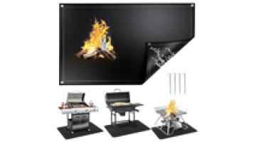 Under Grill Mats  60X36 Inch Oil Waterproof Fire Pit Mat BBQ Protector Decks and Patios Indoor Fireproof Mats Fireplace Rugs1