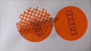 orange security label