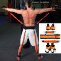120-240 pound Latex Rubber Resistance Band Boxing Fight Muay Thai Training Squat Thigh strength High Jump Taekwondo Kick Trainer
