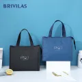Brivilas new lunch bag for women cooler portable hand zip food bags waterproof picnic travel breakfast thermo bag high quality