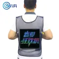 Advertising LED vest with LED screen WIFI APP control LED display clothing creative eye catching LED backpack for marketing