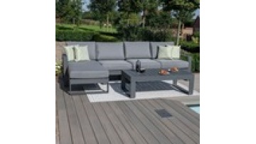Free sample  Waterproof  Hot sale High density sponge Metal  Aluminum alloy Hotel Patio Outdoor Garden sofa1