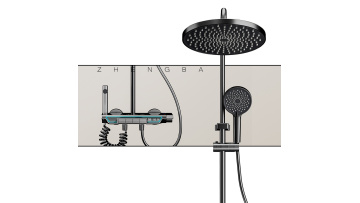 4170 Digital Display Shower Set with Shower Head