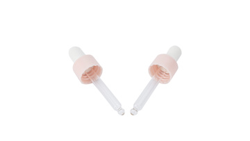 18mm matte pink plastic dropper
