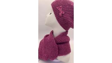 CF-T-0009 knitted hat and scarf (1)