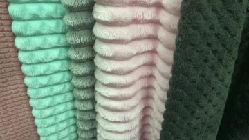 polyester flannel jacquard