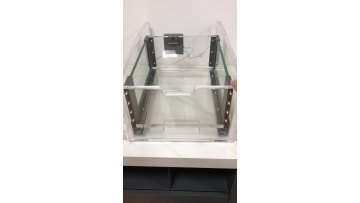 soft close drawer slide glass metal box kitchen drawer system1