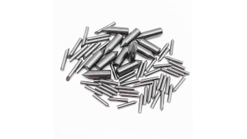 carbide rod with one end cut into 45 degree
