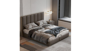 Factory five star hotel room king bed frame platform 3 4 5 star leather modern luxury hotel furniture beds1