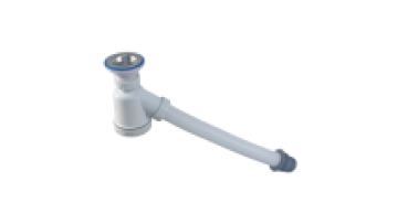 PP Bathroom Sink Drain Flexible Pipe White Plastic Drainer Small Stainless Steel Bowl for Toilet Bowl and Kitchen Basin1