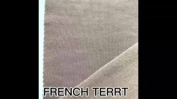 Quality Knitted wholesale polyester rayon spandex French Terry Fabric Roll Baby garment Fabrics For Kids Wear1