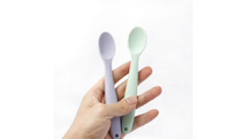 Wholesale Bpa free Colorful food grade silicone soft newborn Kids Training baby feeding spoon for toddler1