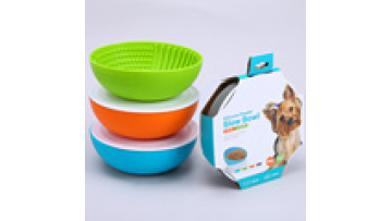 Wholesale Custom Raised Elevated Silicone Pet Food Water Bowl Slow Feeder Dog Bowls1