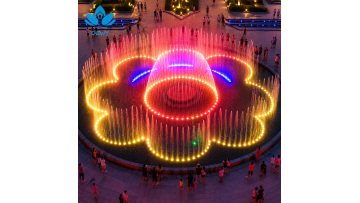 Outdoor flower shape musical dance fountain