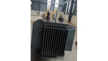 Oil immersed transformer ready for shipment