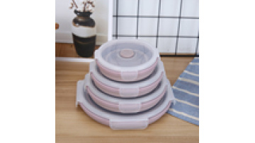 LD-Y039B  750ML Round Silicone Food Storage Containers Reusable Lunch Box Bento1