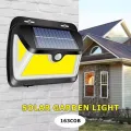New 163LEDs COB LED Wall Lamp Motion Sensor Waterproof 3 Sided Flood Lights Garden Street Night Lighting Solar Wall Light