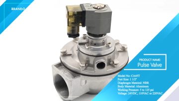 CA45T 1 1/2'' Threaded Dust Collector Diaphragm Solenoid Pulse Jet Valve 24VDC 110VAC 220VAC