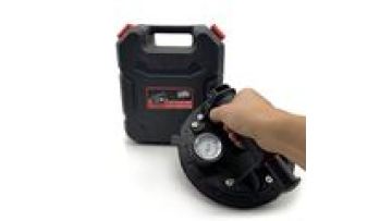 Factory Sales Heavy-Duty Hand-Held Vacuum Suction Cup Glass Tile Sucker with ABS Handle and Pressure Gauge (Free Case Included)1