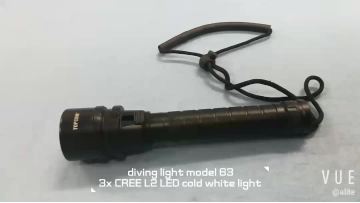 Underwater photo video torch light scuba diving lights Super Bright 2500LM strong dive flashlight1