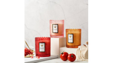 Antique Relief Candlestick Recycled Unique Glass Candle Jar with Lid Used for Wedding Birthday Festival Home Decoration1
