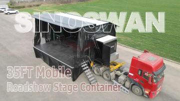 35FT Mobile Roadshow Stage Container | Custom Event Solution for Belgium
