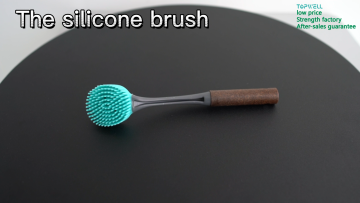 Topwill TPR Silicone Bristle Kitchen Cleaning Scrubber Gadgets Bowl Dish Washing Brush Eco Friendly Cleaning Products1