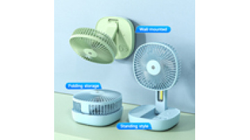 DP Electric Folding Handheld 2 Wind Speeds Ac/Dc Led Emergency Desktop Desk Fan Table Fan With Led Light1