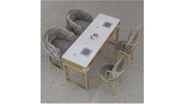 Free sample wholesale  New models Modern style wireless charge marble furniture Beauty salon Manicure Nail table1