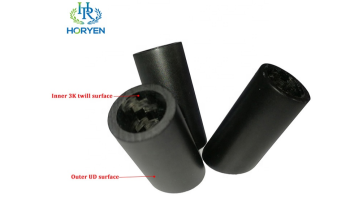 High quality cheap price Inner 3K outer UD Carbon fibre tube pipe1