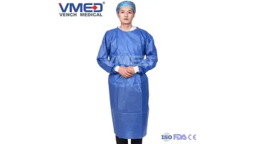 Disposable Surgeon Gown, Disposable Isolation Hospital Surgical Gown Impervious SMS Medical Protective Gown, Protective Clothing1