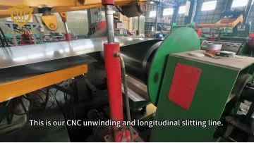 CNC Unwinding and longitudinal slitting line
