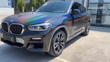 laser black vinyl film