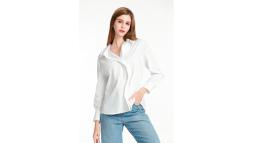 Turn-down Collar Long-sleeved Shirt