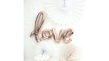 wedding decoration party Foil Heart Rose red wedding love  balloon for Valentine day party decoration1