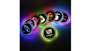 Rechargeable LED Car Cup Mat with Logo Illumination1