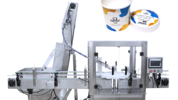 Automatic roller wheel capping machine for PET bottles with automated lid feeding elevator1