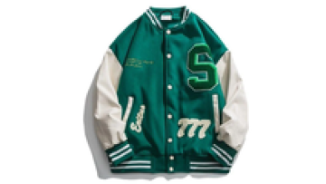 custom leather sleeve chain  embroidery nature varsity baseball vintage jacket for men1