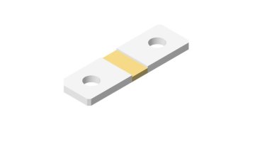 0.1mΩ HYCS5216L100J00 Ribbon Bonded Flat Strip Shunt