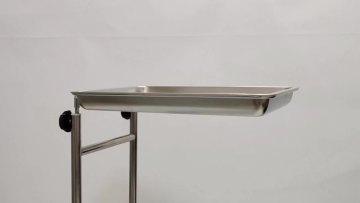 Tray Medical Rolling Tray 17 Lbs Weight Capacity, Stainless Steel with 2 Caster Wheels  for Clinics, Tattoo Shop, SPA1