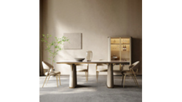Italian style light luxury rectangle dining table modern minimalist villa home furniture marble top dining table1